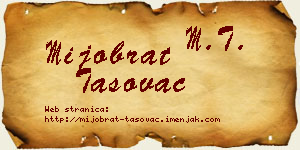 Mijobrat Tasovac vizit kartica